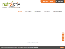 Tablet Screenshot of nutractiv.fr